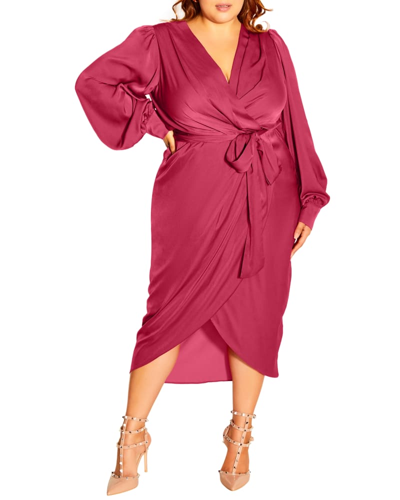 Plus size model wearing Mariah High-Low Dress by City Chic | Dia&Co | dia_product_style_image_id:187044